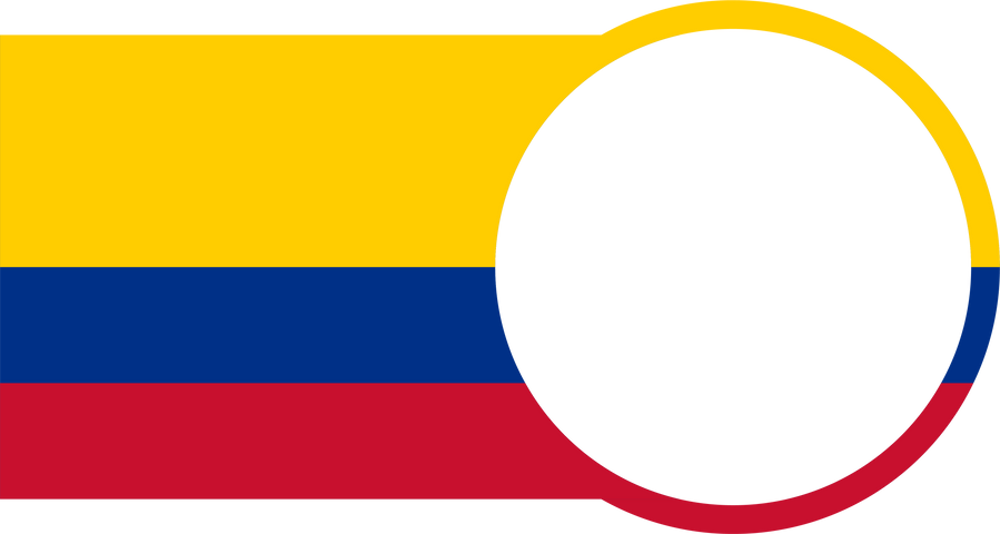 Flag of Colombia With a Circle